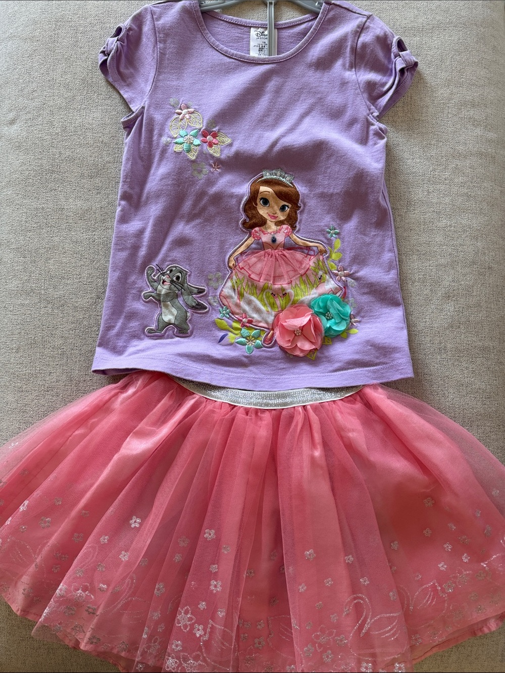 Disney Purple & Pink Sofia the First Tee with Pink Tulle Skirt